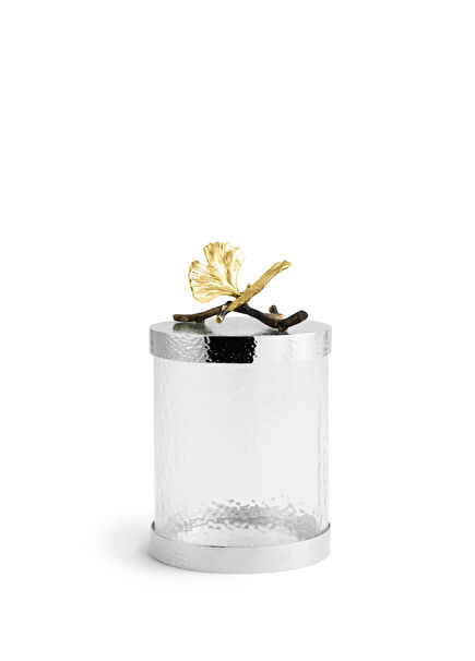 Butterfly Gingko Glass Jar S