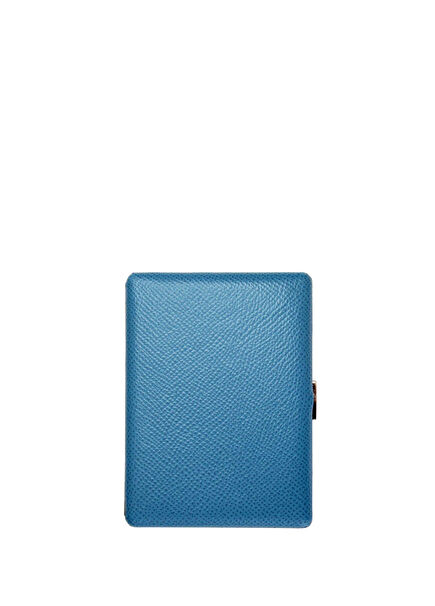 Cosmos Noblesse Teal 9-Pack Leather Long Cigarette Case