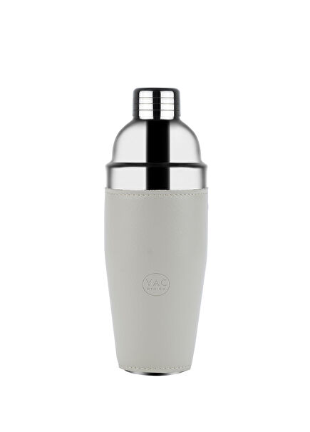 Beige Leather Sheathed Steel Shaker