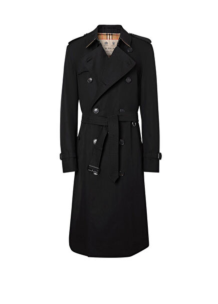 The Long Chelsea Heritage Black Men's Trench Coat
