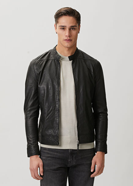 Colt Black Leather Jacket