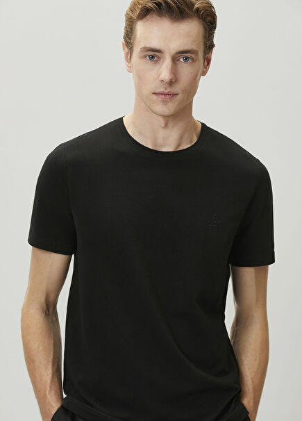 Black Logo Printed T-Shirt