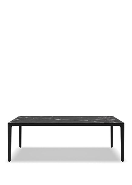 Carver 220 Nero Alüminyum Seramik Dikdörtgen Masa
