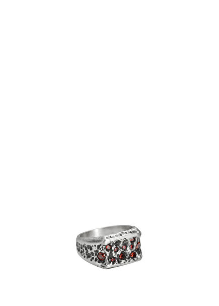 Bo Oxide Men's Silver Ring