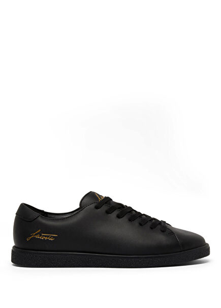 Linecourt Black Leather Men's Sneakers