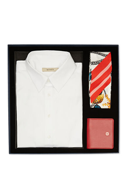 Premium Kırmızı Kadın Aksesuar Seti