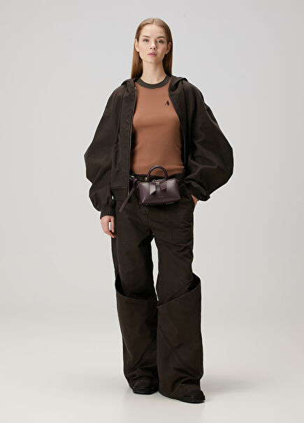 Brown Wide Leg Jeans