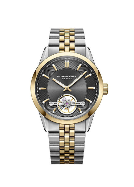 RW2781STP60051 Gold Color Metallic Grey Steel Men's Wristwatch