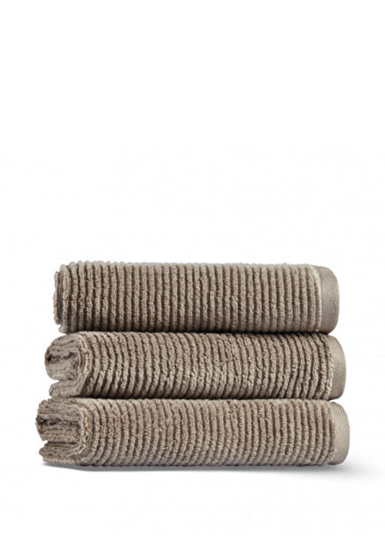 Slim Ribbed Fibrosoft ® Cobble Stone Cotton Single Hand Towel30 x 40 cm