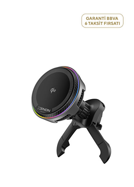 Araç İçi Telefon Tutucu + Çakmaklık 15W Kablosuz Soğutma Fanı 48W Hızlı Şarj Adaptörü X6416