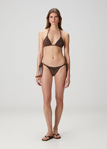 Mackenzie Kahverengi Süet Bikini Altı
