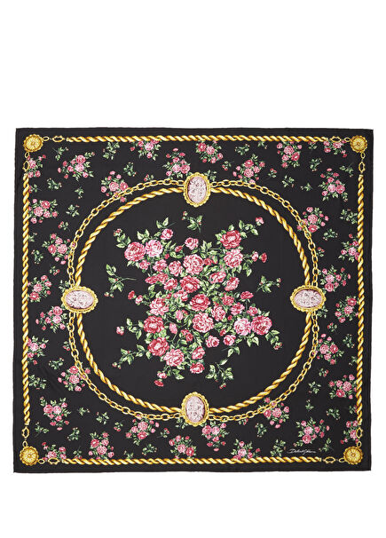 Black Women's Silk Scarf
