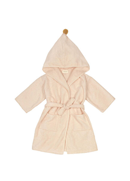 Nobodinoz So Cute Latte Pamuklu Unisex Çocuk Bornoz