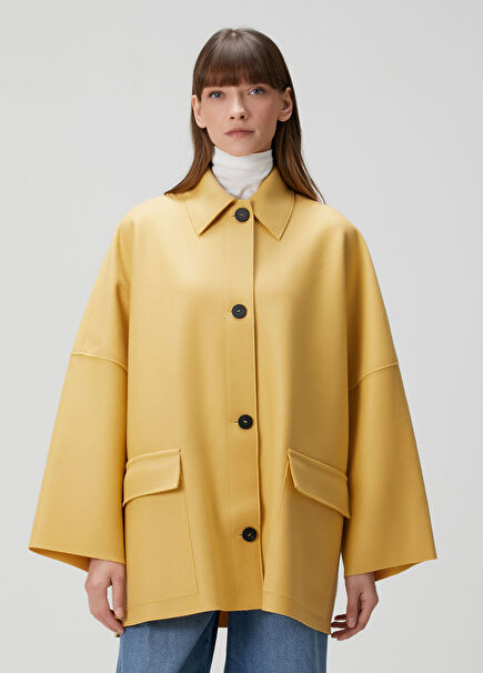 Yellow Wool Coat