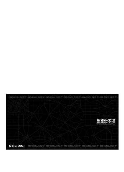 GravaStar Gaming Mouse Pad 80x40cm, Gaming Mousepad with Non-Slip Base, Waterproof and Precision Surface, Black