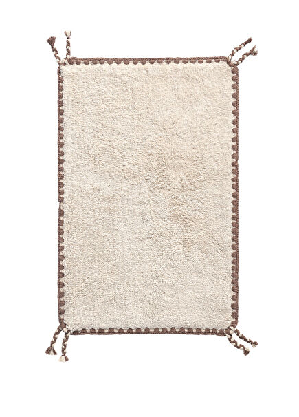 Vina Açık Bej Bambu Banyo Paspası 50 x 80 cm