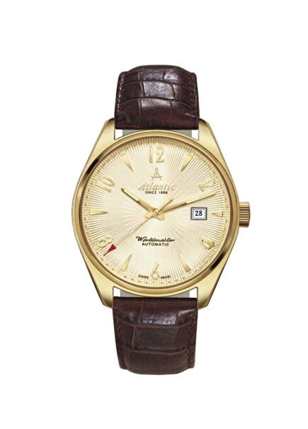 51752.45.35G Brown Leather Men's Watch