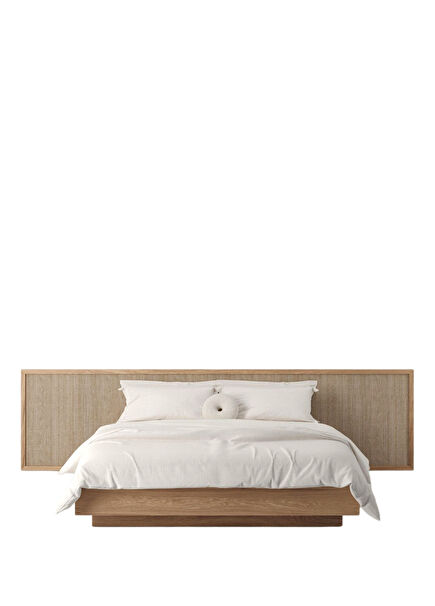 Litty Hazeranlı Ahşap Çift Kişilik Karyola