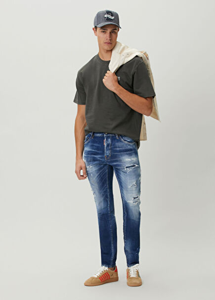 Teddy Blue Distressed Jeans