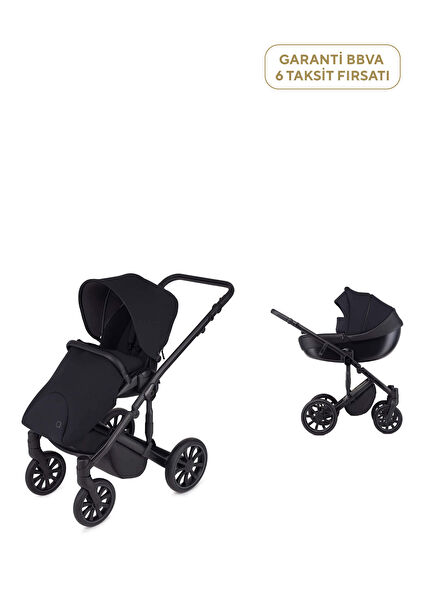 M/Type Black 2-in-1 Carrycot Stroller