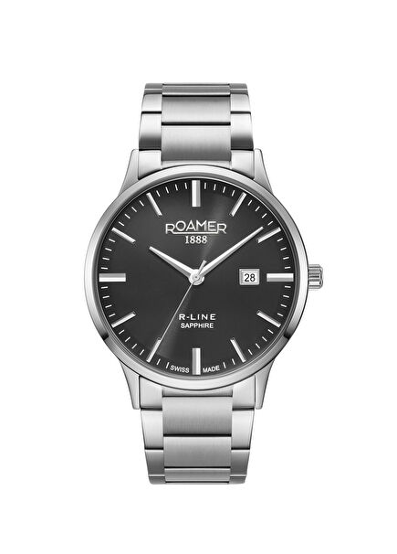 718833-41-55-70 Grey Steel Men's Wristwatch