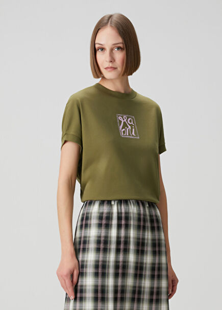Haki Logolu T-shirt