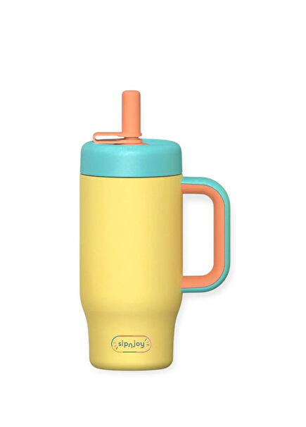 HandleHug Lemon Steel Kids Tumbler 550 ml