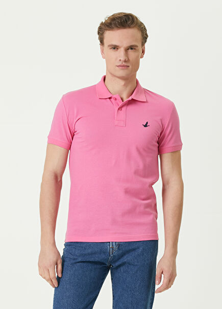 Slim Fit Pembe Polo Yaka T-shirt