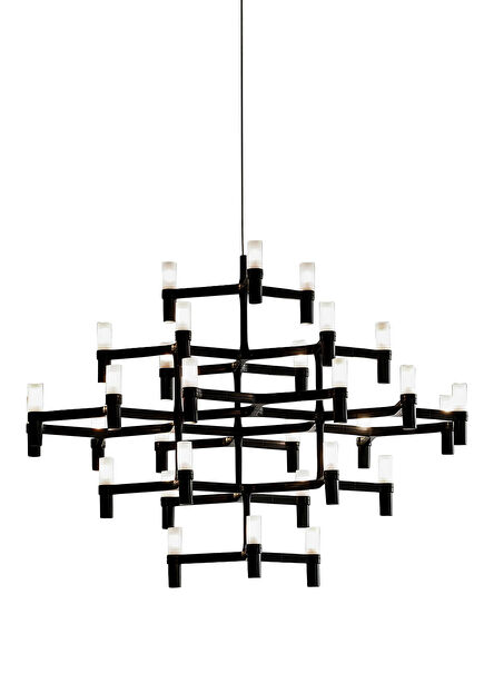 Crown Major 30 Black Pendant Chandelier