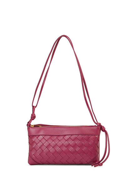 Fuchsia Women's Leather Clutch