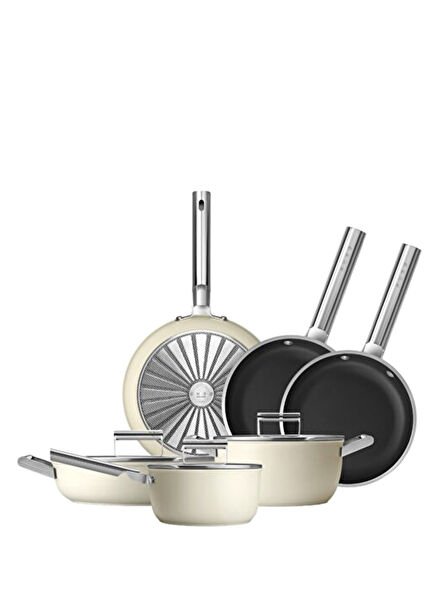 Cookware 50's Style Grande Cream Set of 6