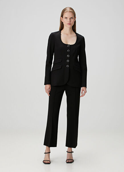 Irina Kick Flare Siyah Pantolon