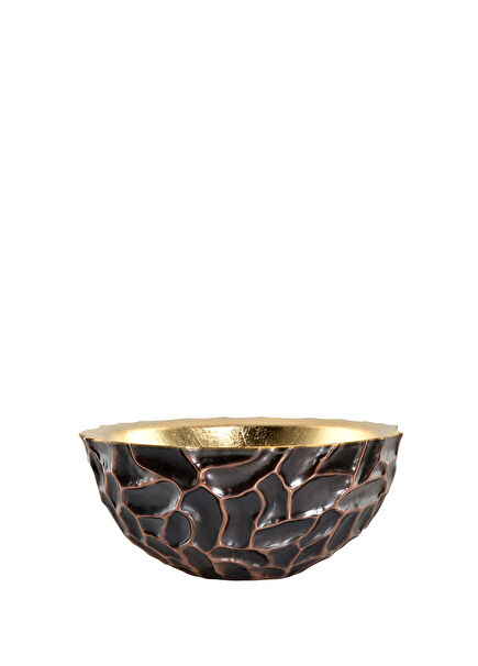 Patterned Bronze Decorative Bowl