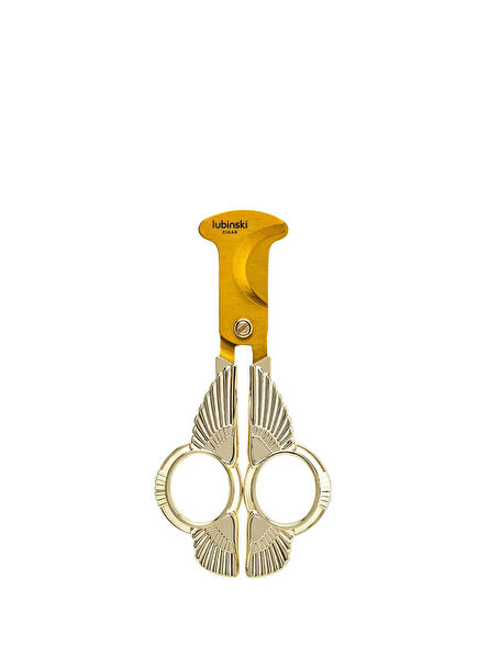 Platinum Angel Gold Laser Cigar Scissors