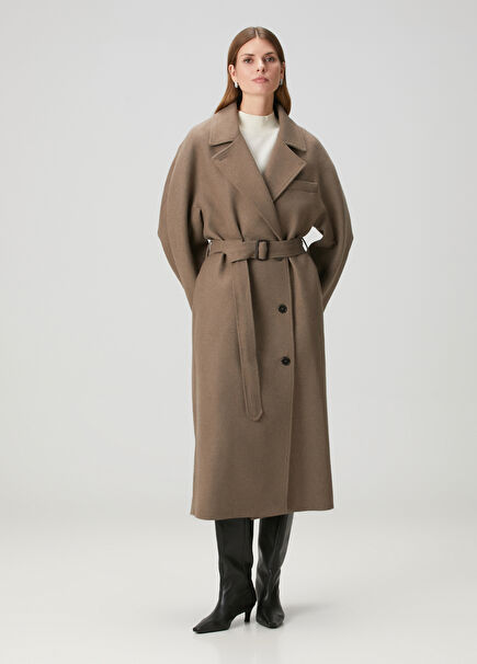 Taupe Wool Coat