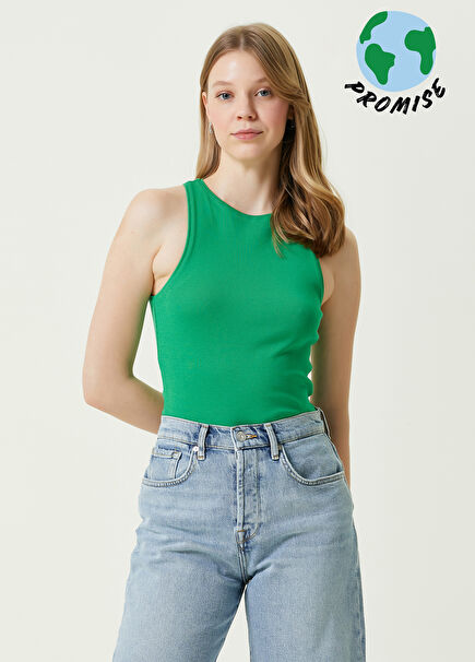 Yeşil Racer Logolu Spor Atlet