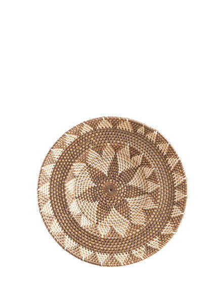 African Brown Kahve Rattan Duvar Aksesuarı