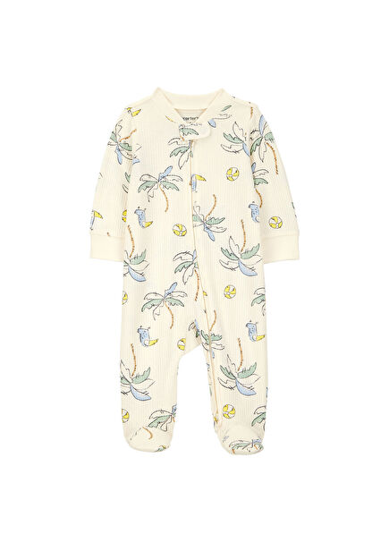 Ecru Bee Print Baby Boy Sleeping Bag