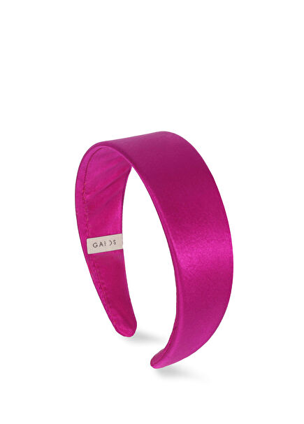 Gia Fuşya İpek Kumaş Kadın Taç