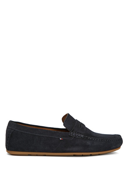 Navy Blue Men's Leather Shoes