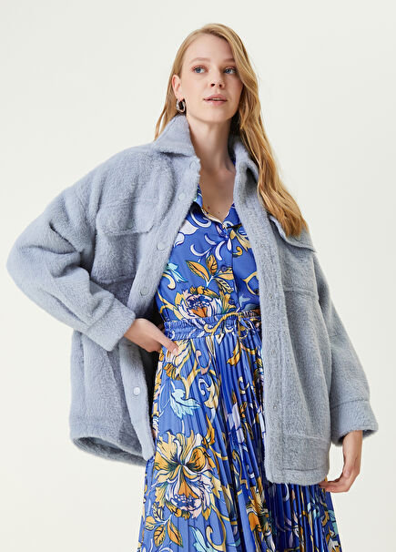 Oversize Blue Outer Shirt