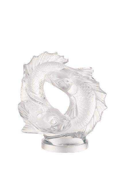 Double Fish Figure Kristal Obje