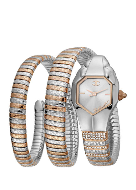 JC1L112M0055 Metallic Grey Rose Gold Steel Women's Watch