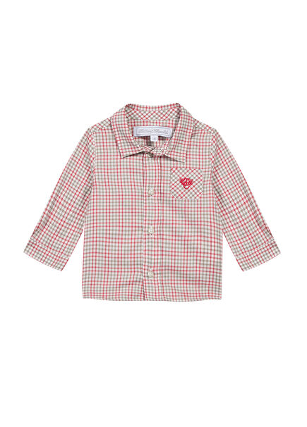 Checkered Long Sleeve Baby Boy Shirt