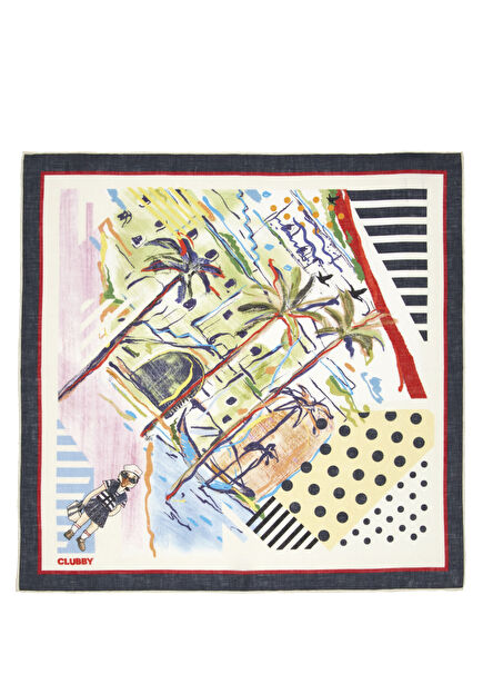 Siyah Cool Clubby Kadın Keten Şal