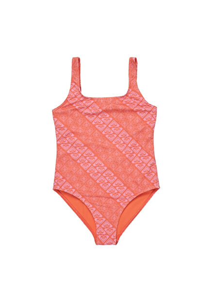Heart N Soul One Piece Coral Girls' Swimsuit