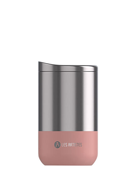 Split Pink Insulated Stainless Steel Thermos Mug 350 ml