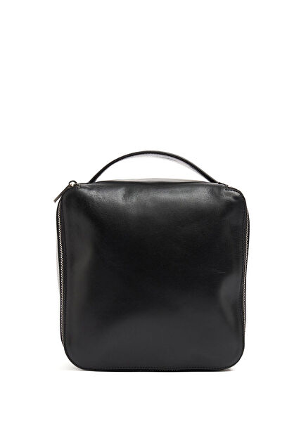 Siyah Deri Tıraş Çantası