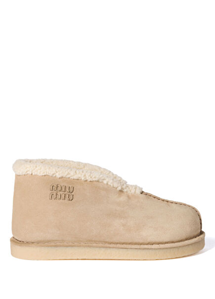 Naturel Süet Bağcıksız Kadın Bot