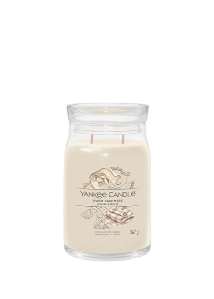 Warm Cashmere Brown Large Candle